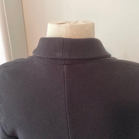 Topshop Black Jersey Blazer with Shoulder Pads, Aus Size 14 (Cotton) - Picture 12 of 16